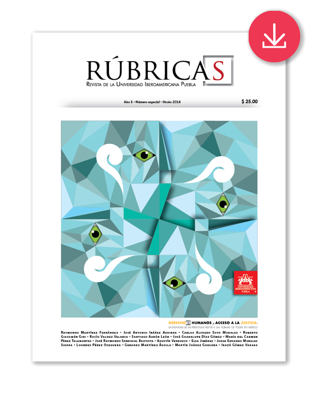 Revista Rúbricas, número especial, otoño de 2014                                      Tema: Derechos humanos y acceso a la justicia-image